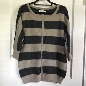 NWOT LOFT Sweater, Gray/Brown, Large
